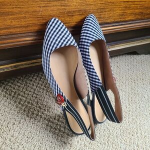 Talbots Lady Bug Sling Back Shoes